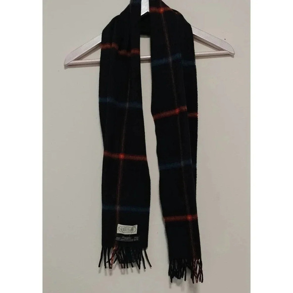 Parisian 100% Cashmere Plaid Tassel Multifunctional Scarf - Picture 7 of 7